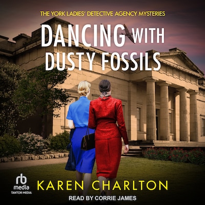 Dancing With Dusty Fossils – omslag til lydbogen af Karen Charlton