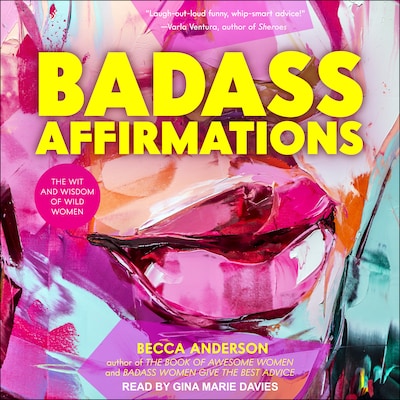 Badass Affirmations – omslag til lydbogen af Becca Anderson