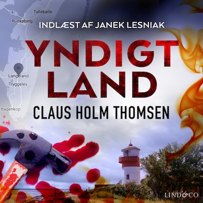 Yndigt land – omslag til lydbogen af Claus Holm Thomsen
