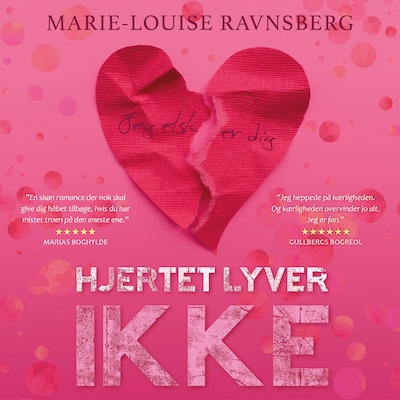 Hjertet lyver ikke – omslag til lydbogen af Marie-Louise Ravnsberg