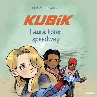 KUBIK - Laura kører speedway – omslag til lydbogen af Per Østergaard