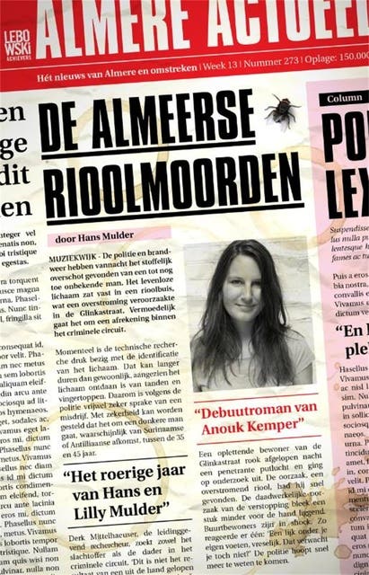 De Almeerse rioolmoorden – omslag van het luisterboek van Anouk Kemper