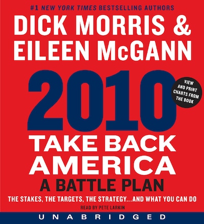 2010: Take Back America – omslag til lydbogen af Dick Morris, Eileen McGann