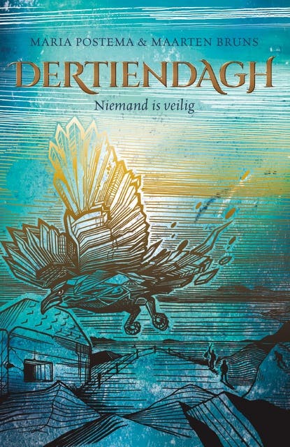 Dertiendagh: niemand is veilig – omslag van het luisterboek van Maarten Bruns,Maria Postema
