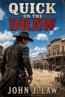 Quick on the Draw: A Classic Western – omslag till ljudboken av John J. Law