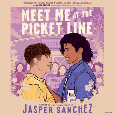 Meet Me at the Picket Line – omslag til lydbogen af Jasper Sanchez