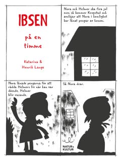 Ibsen på en timme – omslag till ljudboken av Henrik Lange,Katarina Lange
