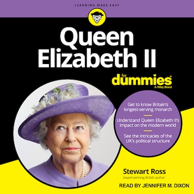 Queen Elizabeth II For Dummies – omslag til lydbogen af Stewart Ross