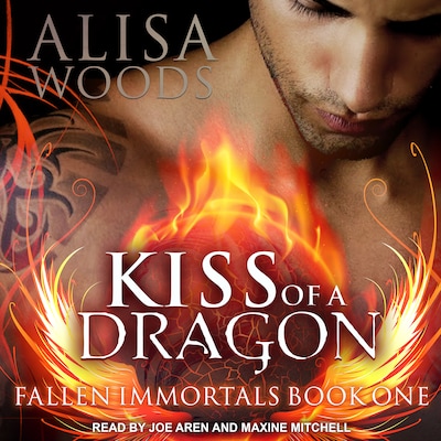 Kiss of a Dragon – omslag til lydbogen af Alisa Woods