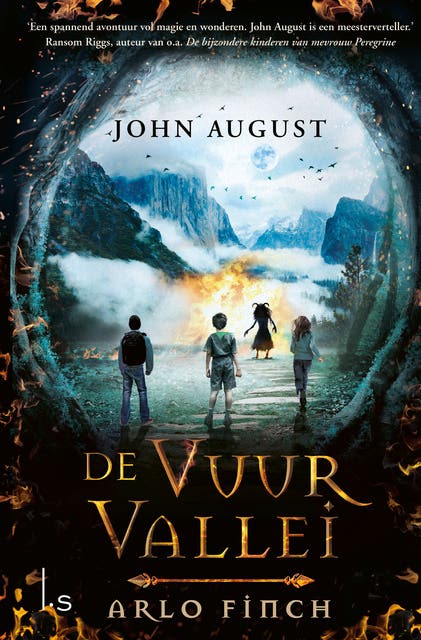 De Vuurvallei – omslag van het luisterboek van John August
