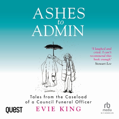 Ashes to Admin – omslag til lydbogen af Evie King