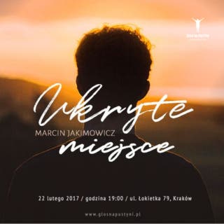 Ukryte miejsce – okładka audiobooka, autor Marcin Jakimowicz