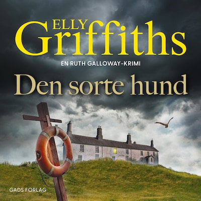 Den sorte hund – omslag til lydbogen af Elly Griffiths