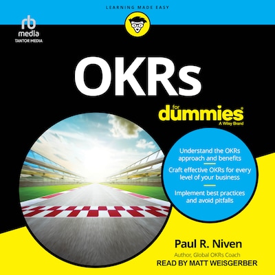 OKRs For Dummies – omslag til lydbogen af Paul R. Niven