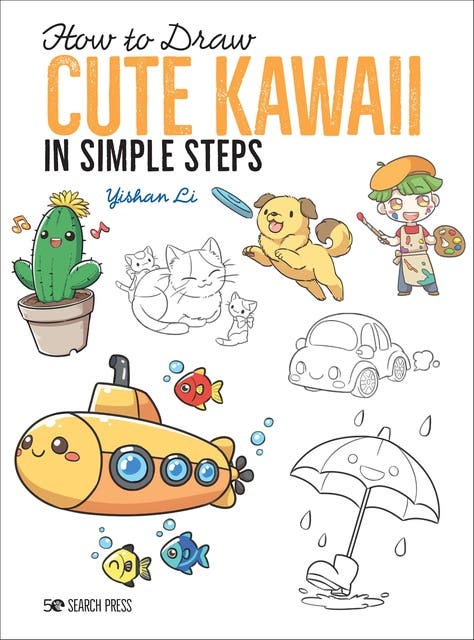 How to Draw: Cute Kawaii – omslag til lydbogen af Yishan Li