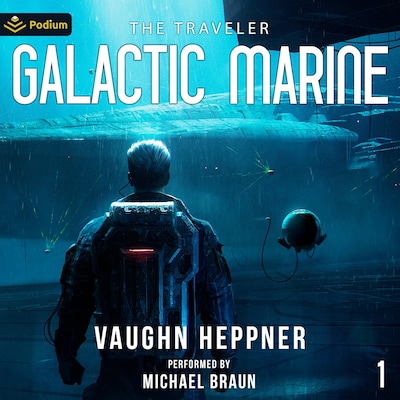 Galactic Marine – omslag til lydbogen af Vaughn Heppner