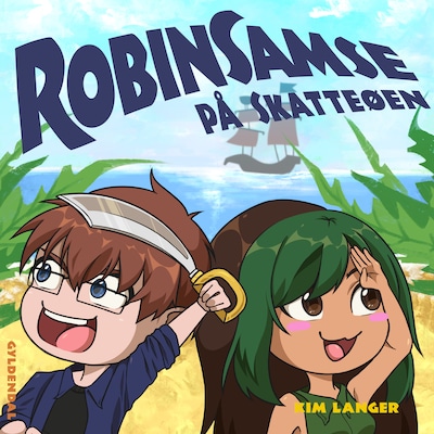 RobinSamse 2 - RobinSamse på Skatteøen – omslag til lydbogen af Kim Langer