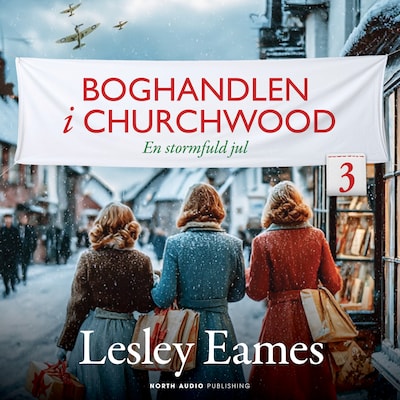 En stormfuld jul – omslag til lydbogen af Lesley Eames