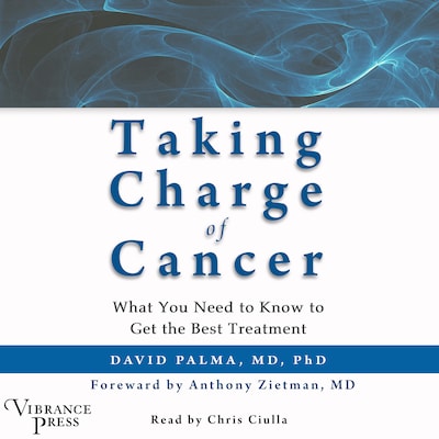 Taking Charge of Cancer – omslag van het luisterboek van David Palma