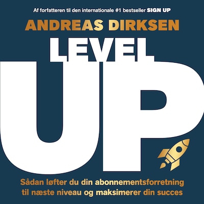 Level up – omslag til lydbogen af Andreas Dirksen