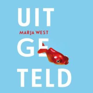 Uitgeteld – omslag van het luisterboek van Marja West