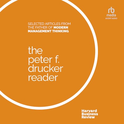 The Peter F. Drucker Reader – omslag til lydbogen af Peter F. Drucker, HARVARD BUSINESS REVIEW