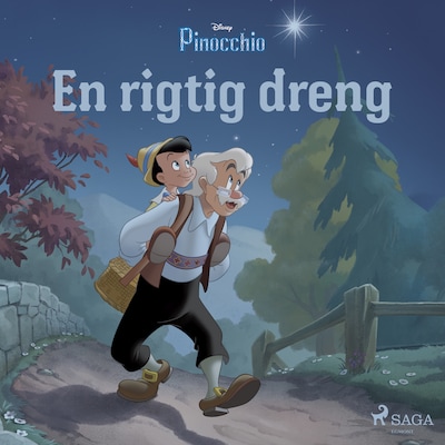 Pinocchio - En rigtig dreng – omslag til lydbogen af Disney