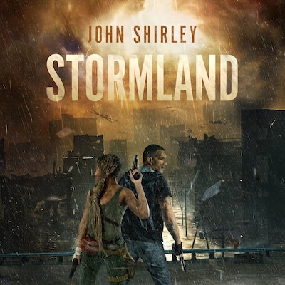 Stormland – omslag til lydbogen af John Shirley