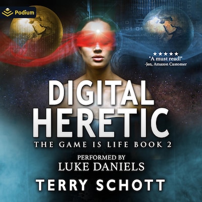Digital Heretic – omslag til lydbogen af Terry Schott