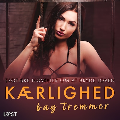 Kærlighed bag tremmer – erotiske noveller om at bryde loven – omslag til lydbogen af Christina Tempest, Vanessa Salt, Olrik
