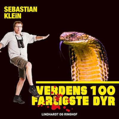 Verdens 100 farligste dyr, Cobraen – omslag til lydbogen af Sebastian Klein