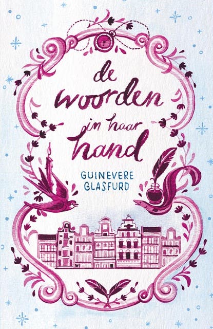 De woorden in haar hand – omslag van het luisterboek van Guinevere Glasfurd