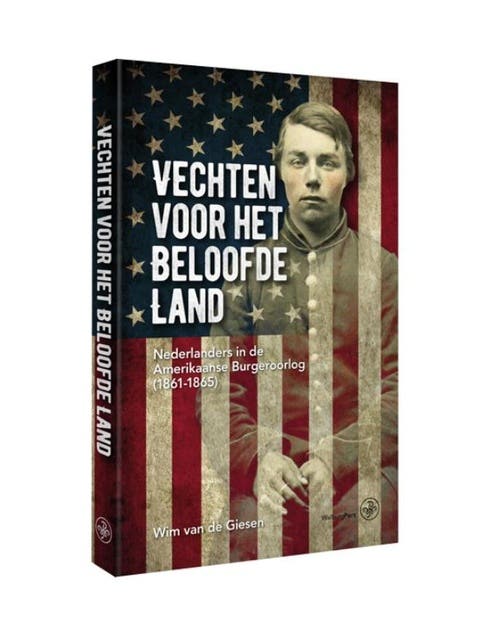 Vechten voor het Beloofde Land: Nederlanders in de Amerikaanse Burgeroorlog (1861-1865) – omslag van het luisterboek van Wim van de Giesen