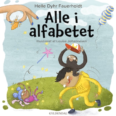 Alle i alfabetet – omslag til lydbogen af Helle Dyhr Fauerholdt