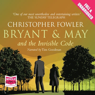 Bryant & May and the Invisible Code – omslag til lydbogen af Christopher Fowler