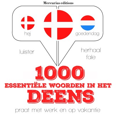 1000 essentiële woorden in het Deens – omslag van het luisterboek van JM Gardner