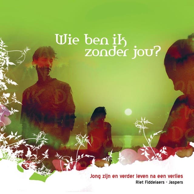 Wie ben ik zonder jou: jong zijn en verder leven na een verlies – omslag van het luisterboek van Riet Fiddelaers-Jaspers