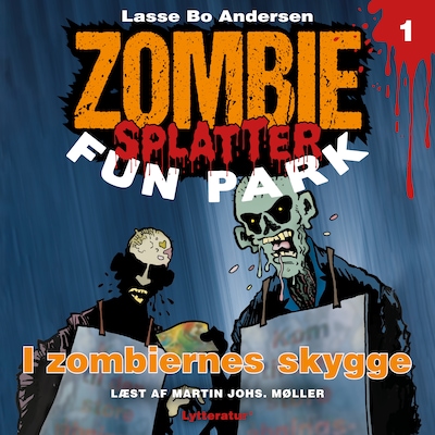 I zombiernes skygge – omslag til lydbogen af Lasse Bo Andersen