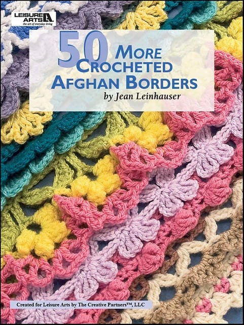 50 More Crocheted Afghan Borders – omslag til lydbogen af Jean Leinhauser