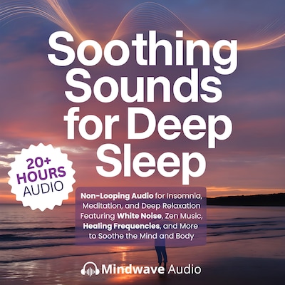 Soothing Sounds for Deep Sleep – omslag til lydbogen af Mindwave Audio