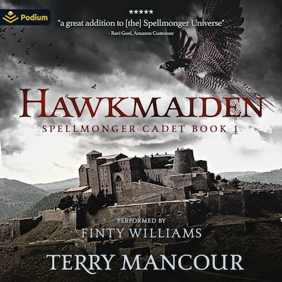Hawkmaiden – omslag til lydbogen af Terry Mancour