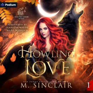 Howling Love: Hunter's Moon Ritual, Book 1 – omslag till ljudboken av M. Sinclair