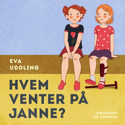 Hvem venter på Janne? – omslag til lydbogen af Eva Uddling