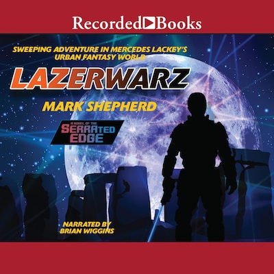 Lazerwarz – omslag van het luisterboek van Mark Shepherd