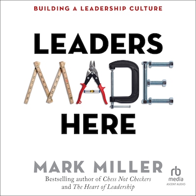 Leaders Made Here – omslag til lydbogen af Mark Miller