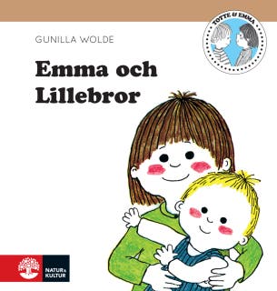 Emma och lillebror – omslag till ljudboken av Gunilla Wolde