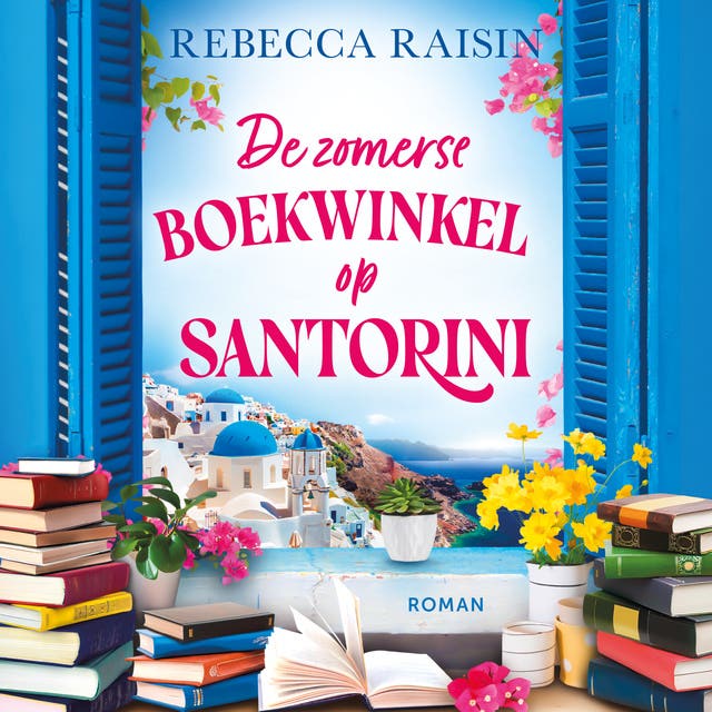 De zomerse boekwinkel op Santorini