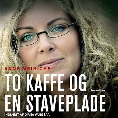 To kaffe og en staveplade – omslag til lydbogen af Anne Meiniche