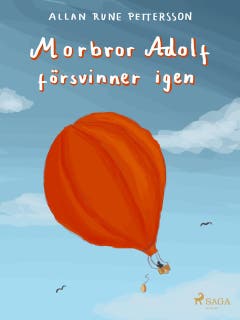 Morbror Adolf försvinner igen – omslag till ljudboken av Allan Rune Pettersson
