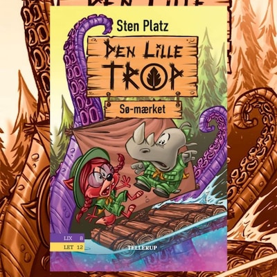 Den lille trop #1: Sø-mærket – omslag til lydbogen af Sten Platz